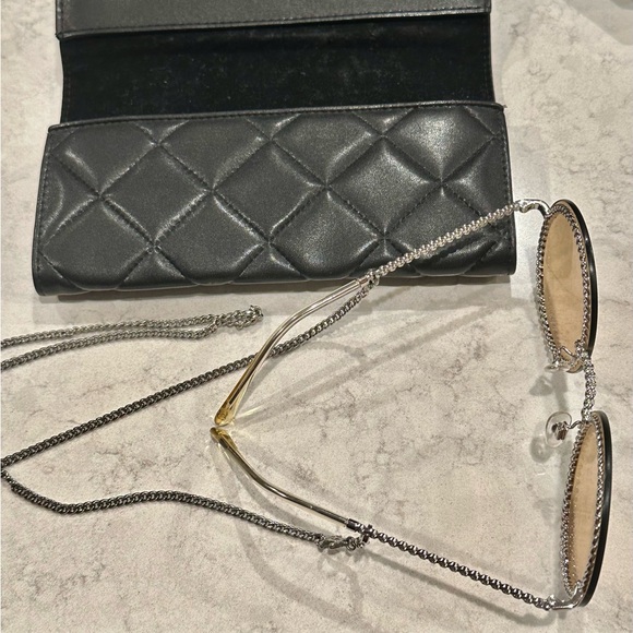 Chanel Gradient Round Chain Sunglasses - Picture 9 of 9